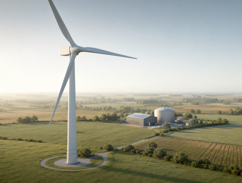 M&uuml;nster Wind Turbine